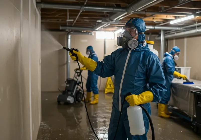 Basement Sanitization and Antimicrobial Treatment process in Washington County, OK